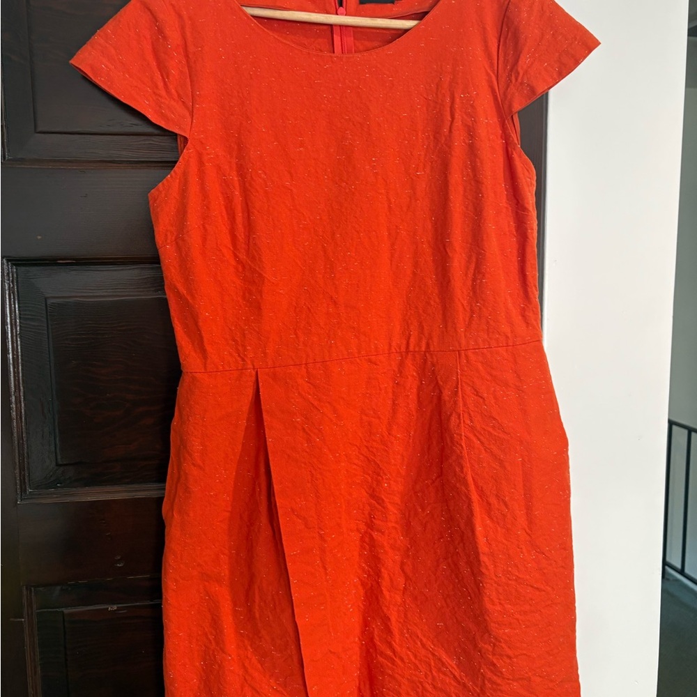 Elegant speckled Orange Dress